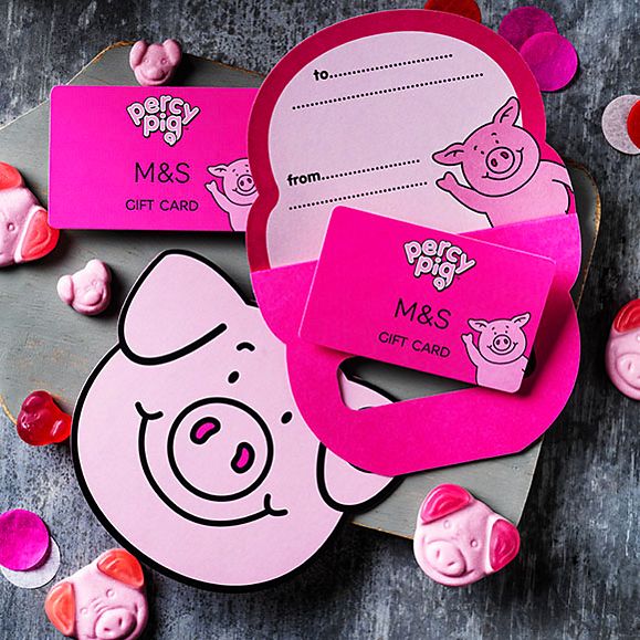 Percy Pig M&S gift card