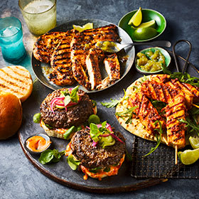 A selection of barbecue treats
