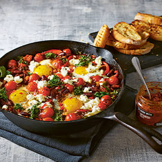 Brilliant baked eggs