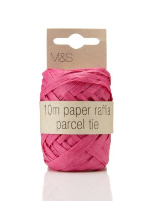 10m Pink Raffia Parcel Tie Image 1 of 1
