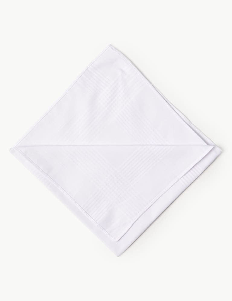 White Cotton Soft Finish Handkerchiefs Size: 16 x 16