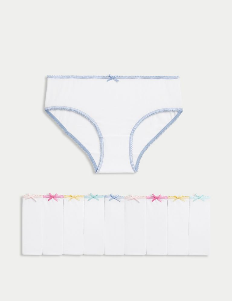 10pk Cotton Rich Knickers (2-14 Yrs) 1 of 1