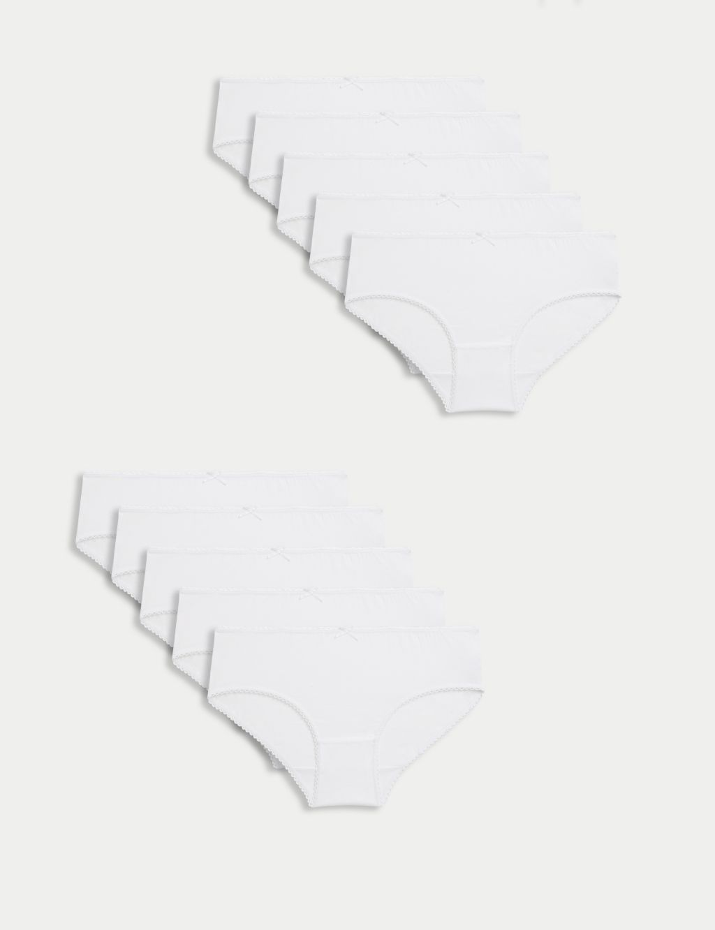 10pk Cotton Rich Knickers (2-14 Yrs) 2 of 2