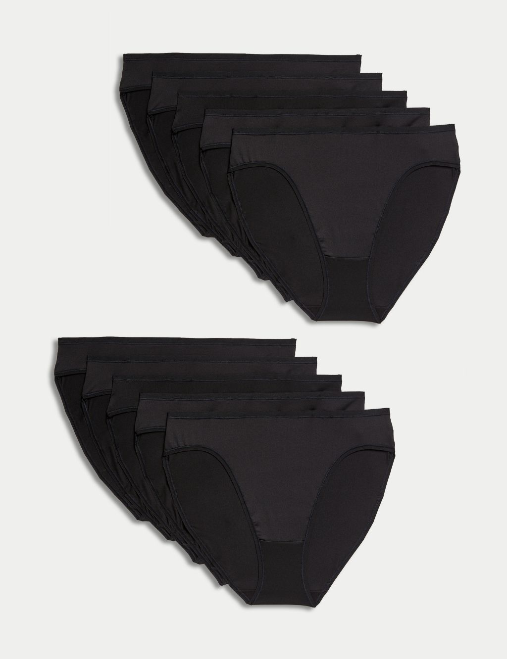 Buy 10pk Microfibre High Rise High Leg Knickers | M&S Collection | M&S