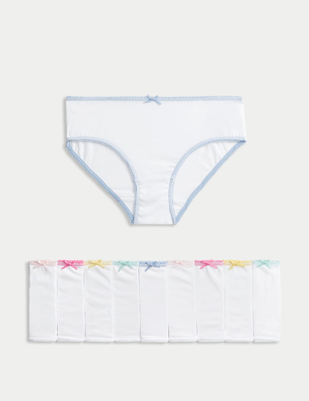 10pk Pure Cotton Knickers (216 Yrs) M&S Collection M&S