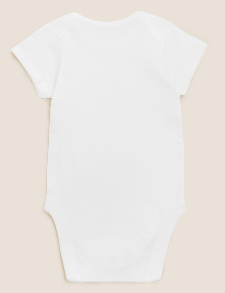 10pk Pure Cotton Short Sleeve Bodysuits (6½lbs-3 Yrs) 4 of 7