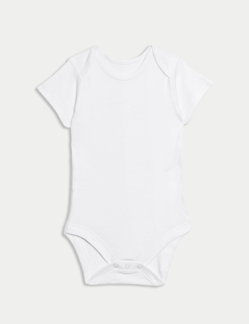 10pk Pure Cotton Short Sleeve Bodysuits (6½lbs-3 Yrs) 1 of 4