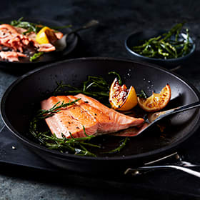 Salmon and greens