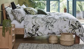 A green bed spread