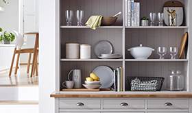A kitchen sideboard