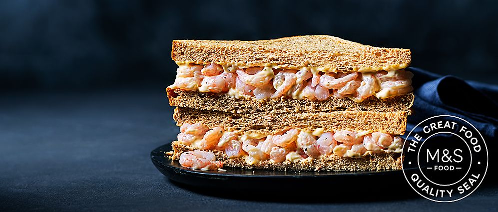 Our Best Ever prawn sandwich