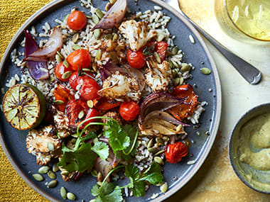 Jerk-roasted veggie salad