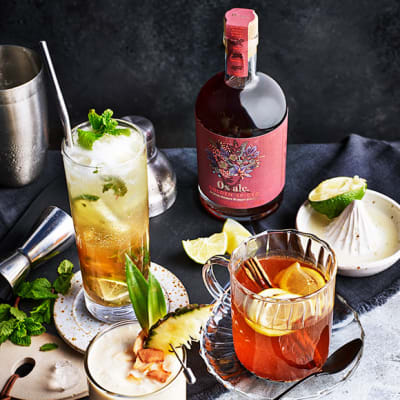A selection of spiced mocktails
