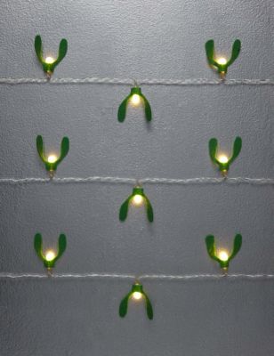 12 Felt Mistletoe Lights Image 2 of 4