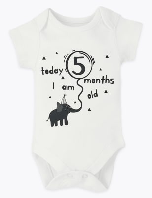 Monthly store milestone bodysuits