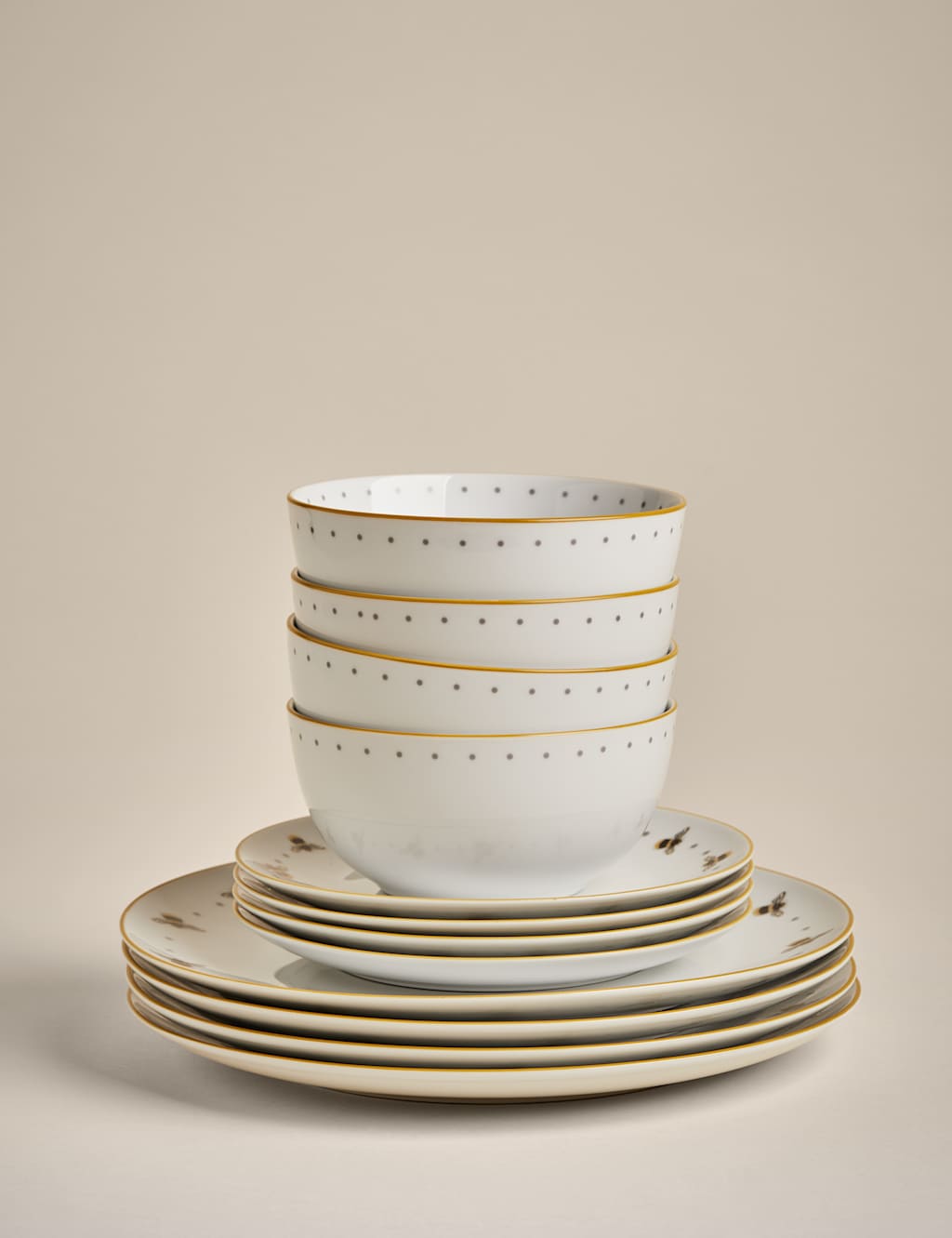 12 Piece Bee Dinner Set M&S Collection M&S
