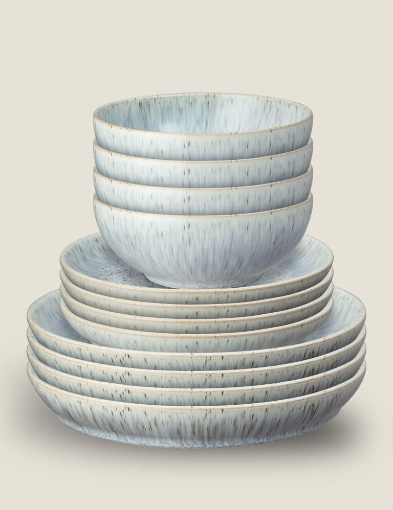 12 Piece Halo Speckle Dinner Set Denby M S