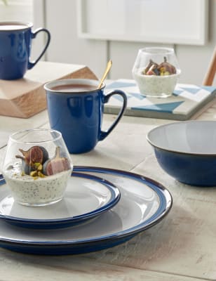 12 Piece Imperial Blue Dinner Set | Denby | M&S