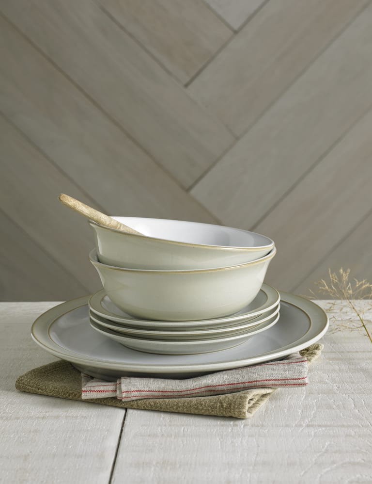 Denby white dinner plates online