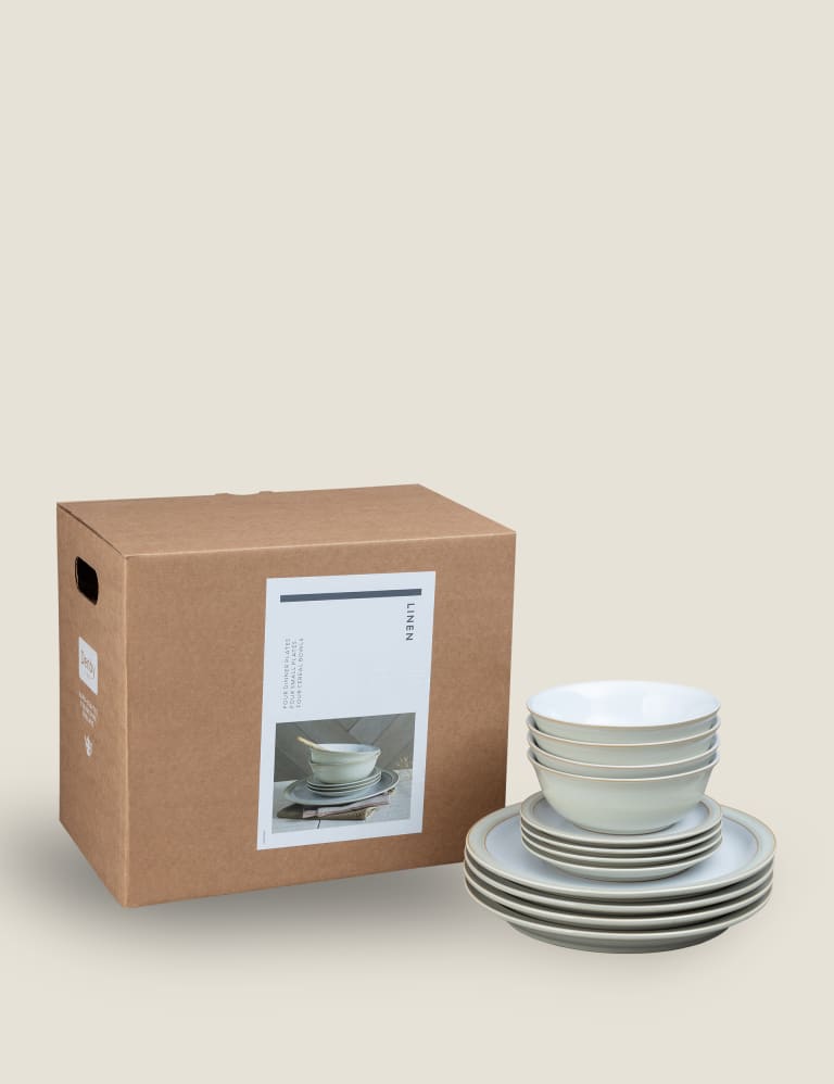 12 Piece Linen Dinner Set 3 of 7