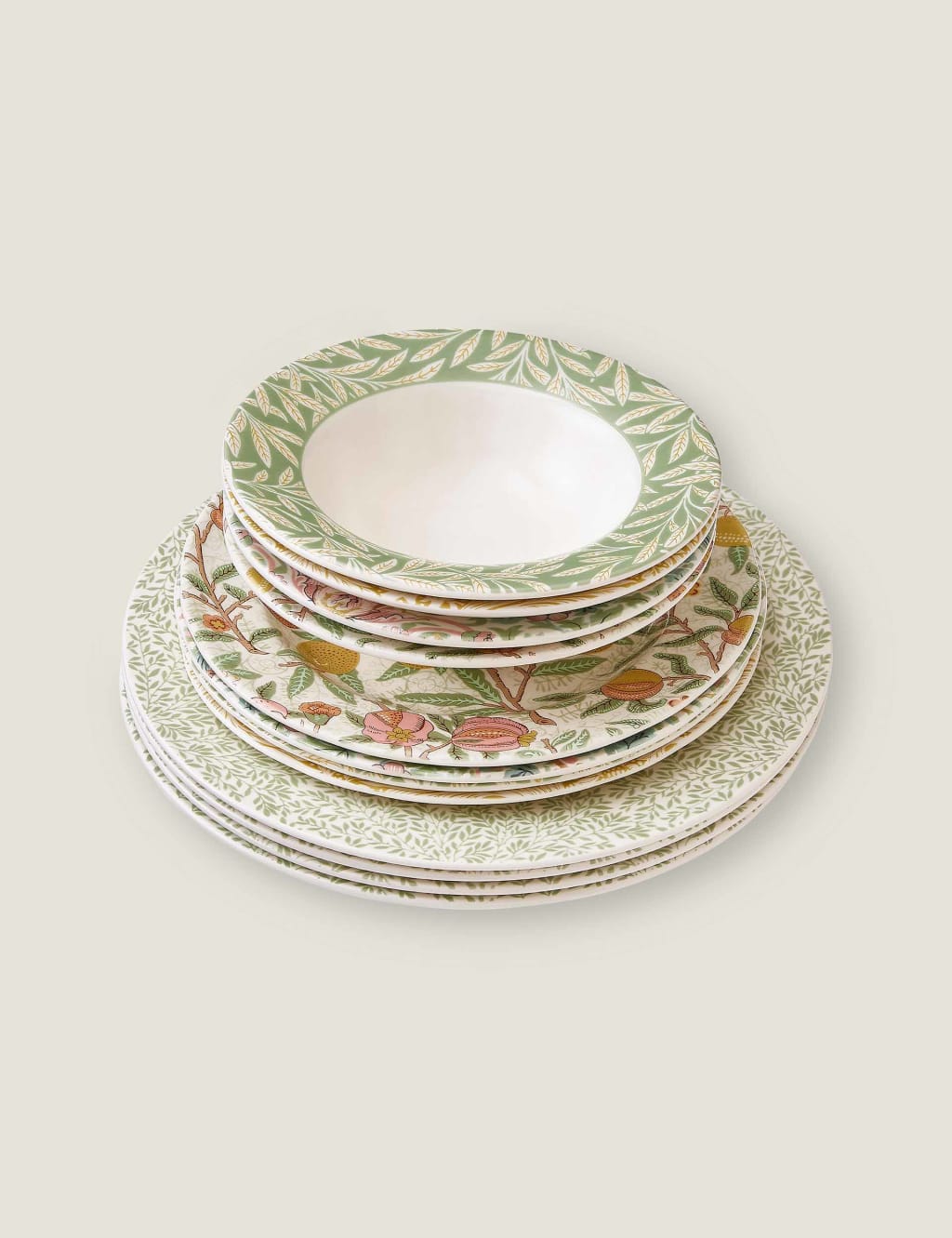 12 Piece Patterned Dinner Set Morris & Co M&S