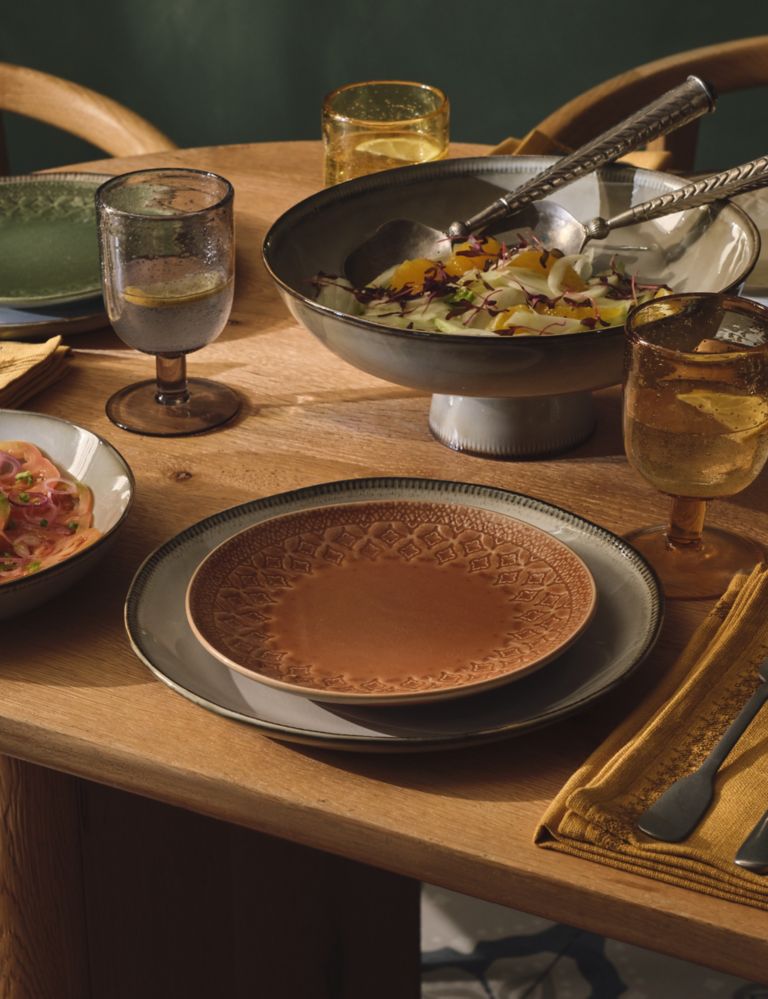12 Piece Stoneware Dinner Set, M&S X Fired Earth