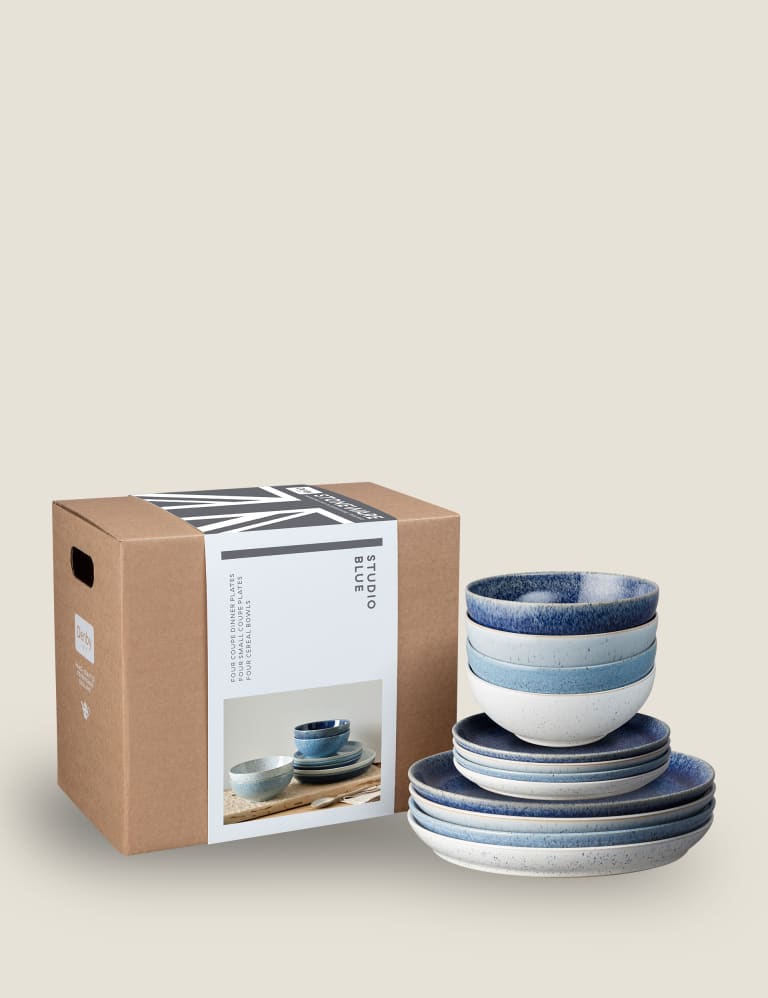 12 Piece Studio Blue Dinner Set 3 of 9