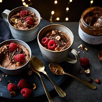 Homemade chocolate mousse