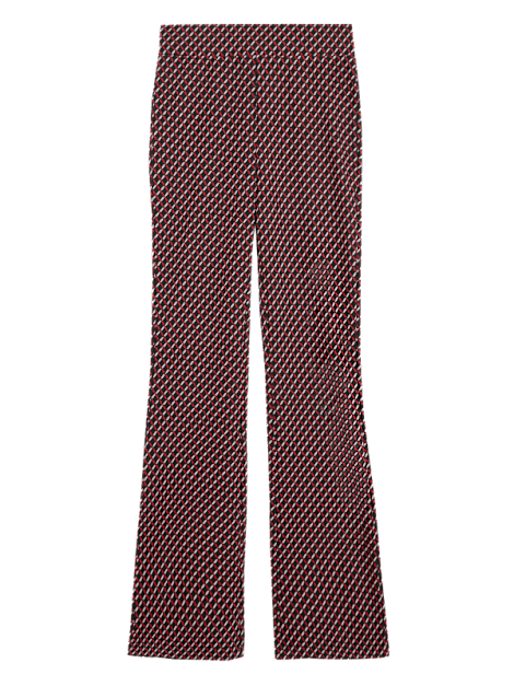 Jacquard-print flared leggings. Shop now