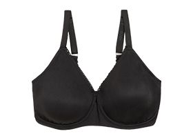 M&S SUMPTUOUSLY SOFT FULL CUP Bra Ultimate softness incredible comfort 30F  BLACK