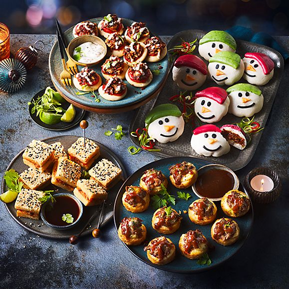 A selection of M&S party food including Our Best Ever prawn toasts