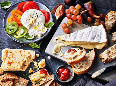 A selection of cheeses