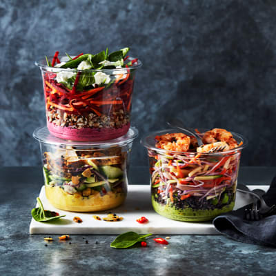 Three nourish pots