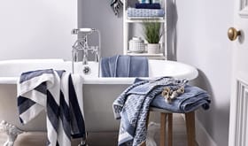 Towels in a bathroom