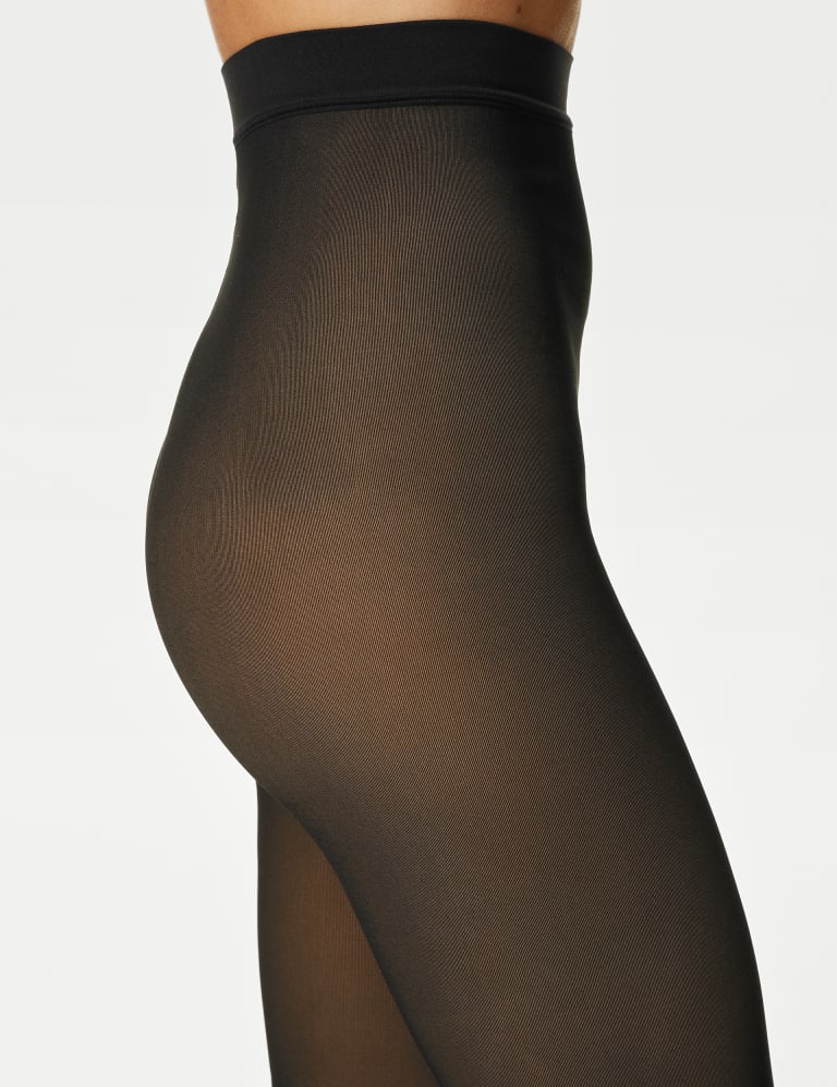 Faux Sheer Fleece Tights