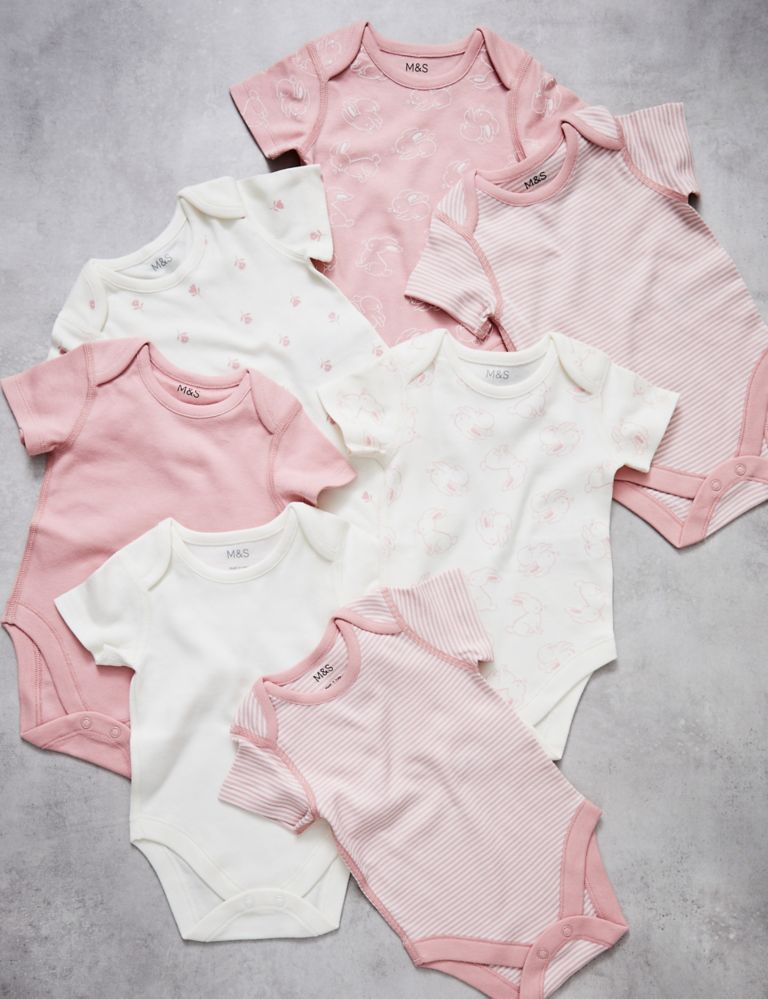14pk Cotton Rich Printed Pink Gift Set (0-3 Mths) 5 of 9
