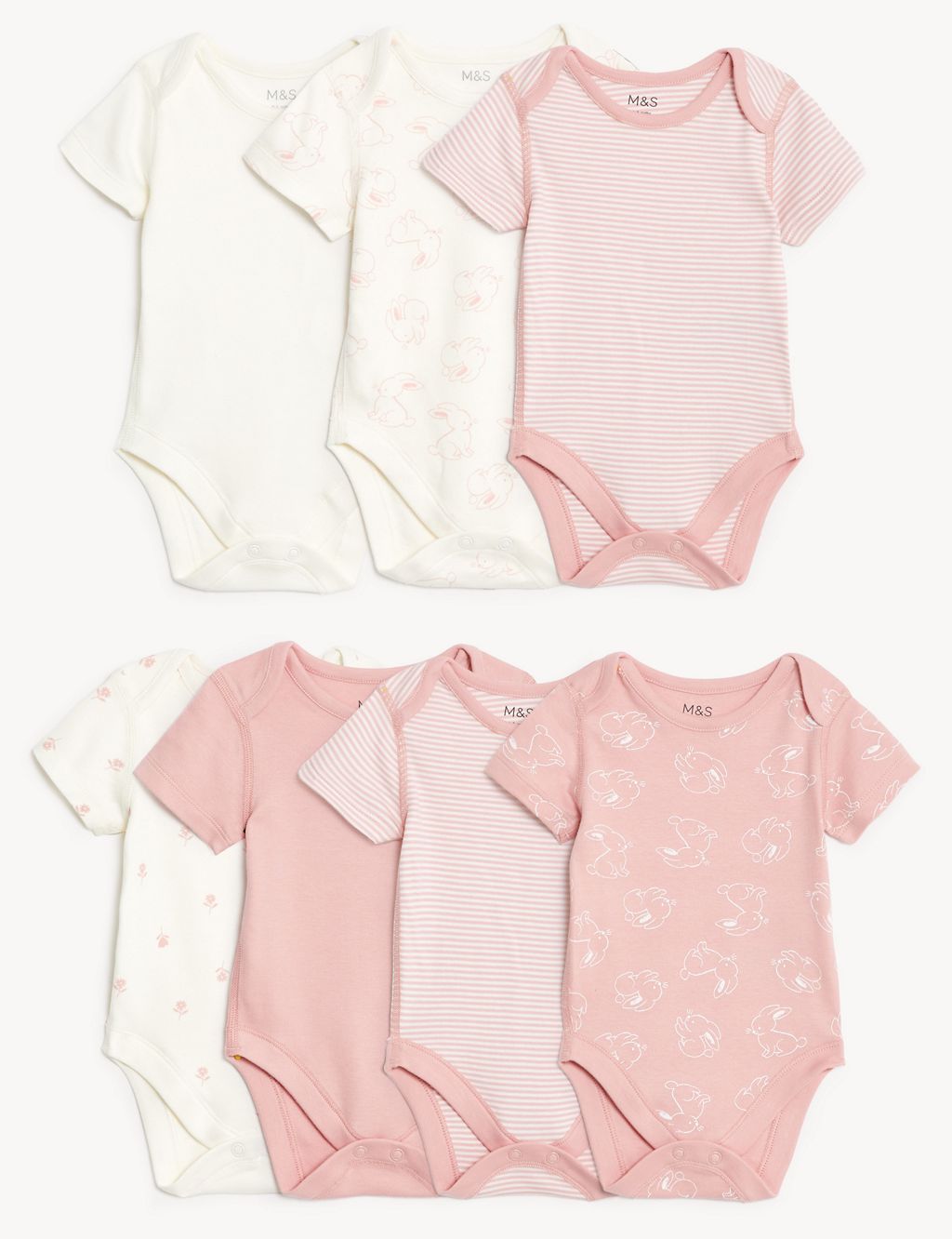 14pk Cotton Rich Printed Pink Gift Set (0-3 Mths) 4 of 9