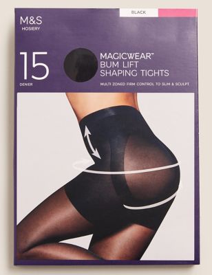 3pk 15 Denier Body Shaping Tights, M&S Collection