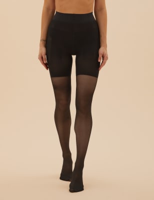 Buy Marks & Spencer Denier Magicwear Shine Body Shaper Stockings - Black at  Rs.549 online