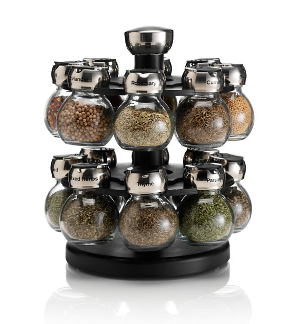 16 Bulb Glass Spice Rack Image 1 of 1
