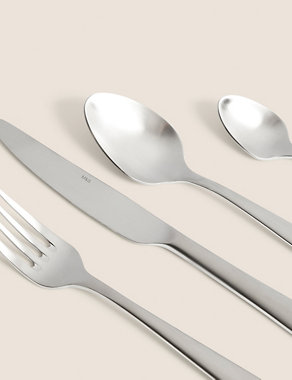 16 Piece Maxim Brushed Cutlery Set Image 2 of 4