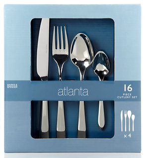 16 Piece Stainless Steel Atlanta Cutlery Set Image 2 of 5