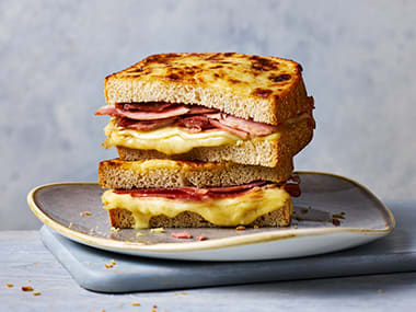 Ham and mature cheddar toastie