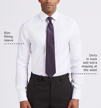 skinny fit formal shirts