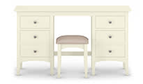 Hastings ivory dressing table and stool set