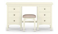 Hastings ivory dressing table and stool set