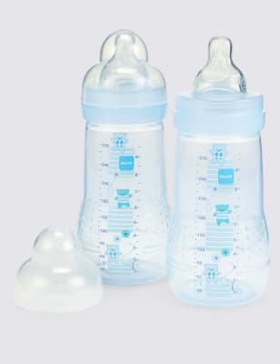 2 270ml MAM bottles MAM M&S
