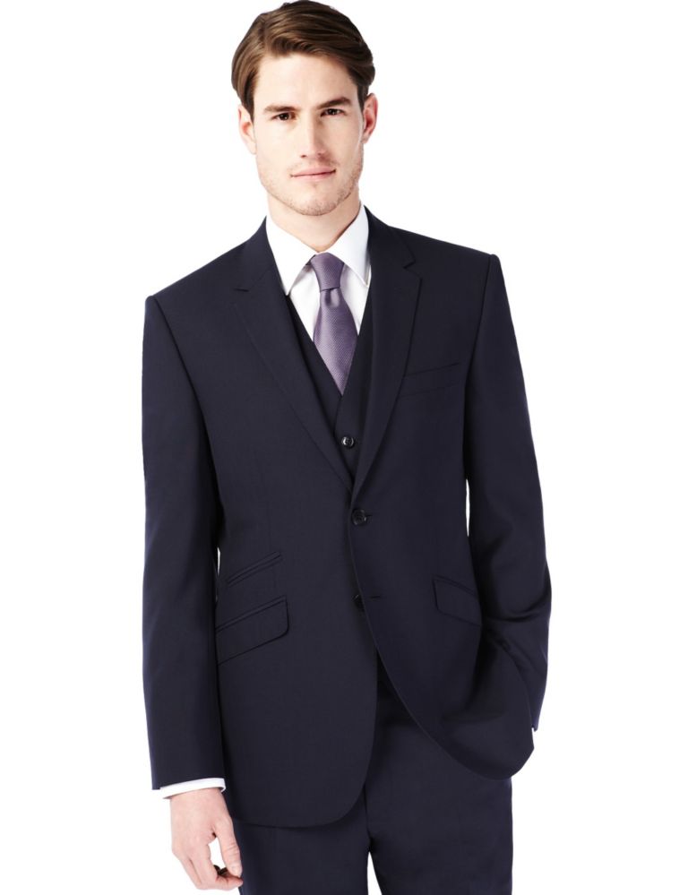 2 Button Suit Jacket with Wool 3 of 9