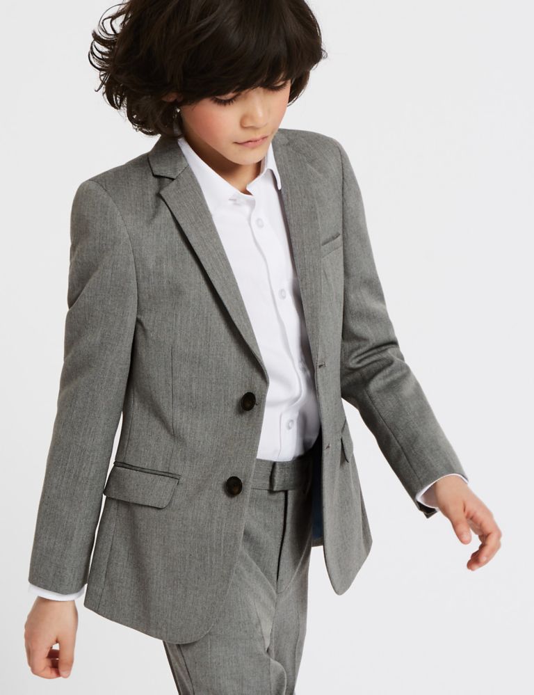 2 Button Textured Jacket (3-16 Years) 3 of 7