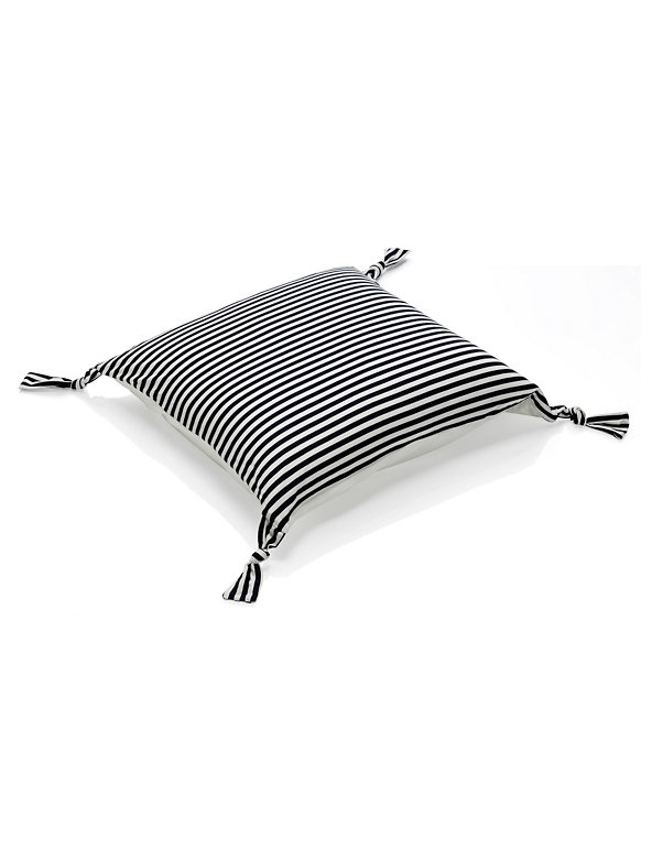 2 Jersey Stripe Square Pillowcases Image 1 of 2